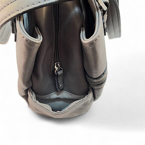 Rosetti Midtown Shoulder Bag Gray 2 Handles 11.5 Drop 11" x 8.5" - Picture 8 of 13